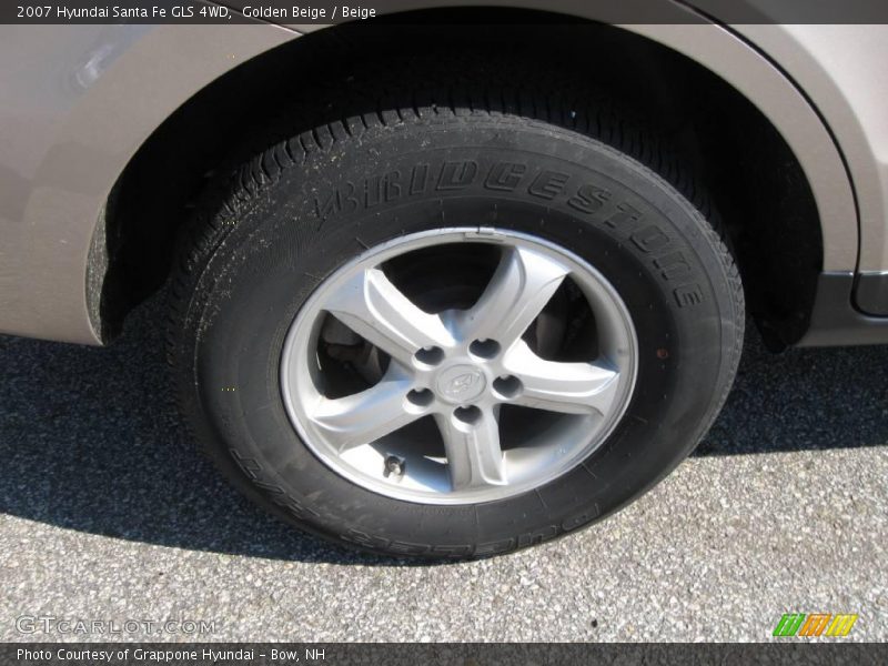 Golden Beige / Beige 2007 Hyundai Santa Fe GLS 4WD