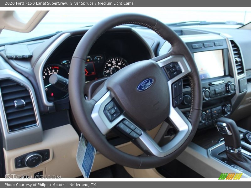 Silver Spruce / Medium Light Camel 2020 Ford F150 Lariat SuperCrew