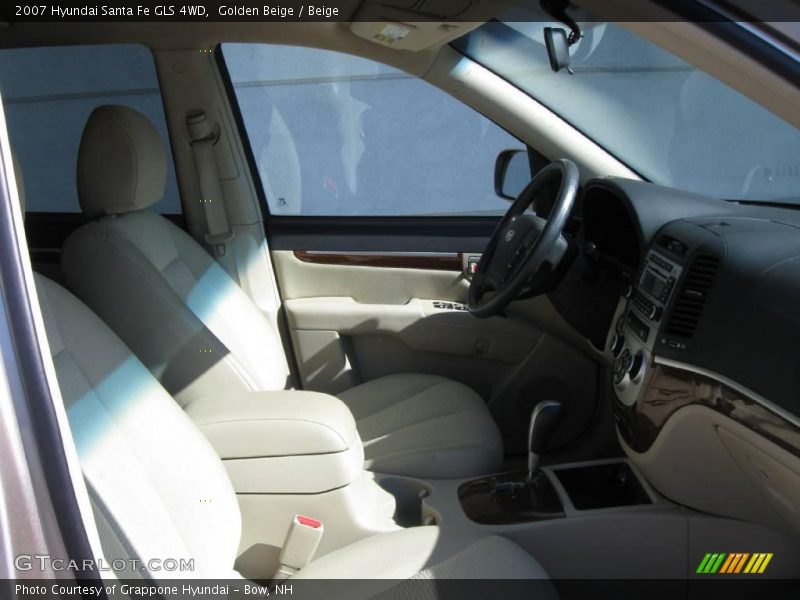 Golden Beige / Beige 2007 Hyundai Santa Fe GLS 4WD