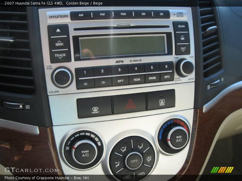 Golden Beige / Beige 2007 Hyundai Santa Fe GLS 4WD