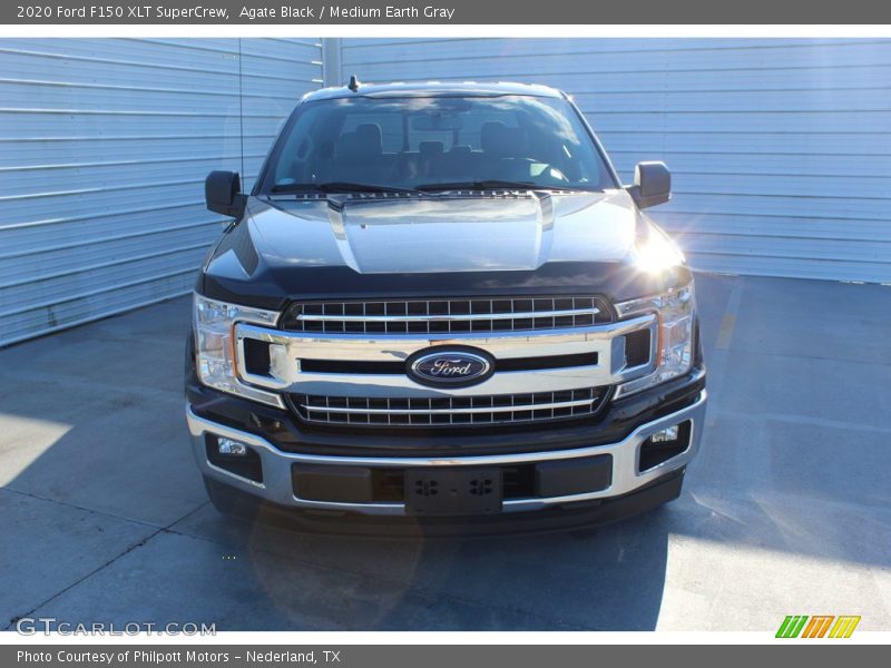Agate Black / Medium Earth Gray 2020 Ford F150 XLT SuperCrew