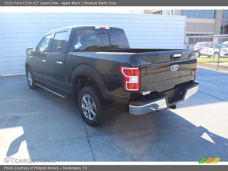 Agate Black / Medium Earth Gray 2020 Ford F150 XLT SuperCrew
