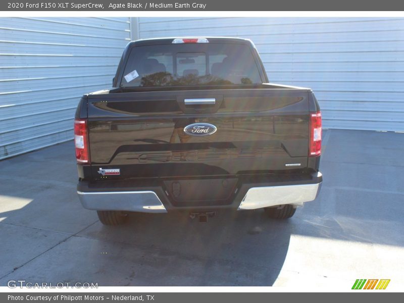 Agate Black / Medium Earth Gray 2020 Ford F150 XLT SuperCrew