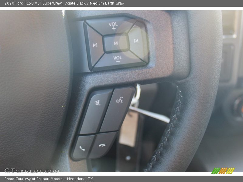 Agate Black / Medium Earth Gray 2020 Ford F150 XLT SuperCrew