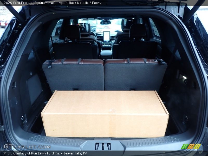 Agate Black Metallic / Ebony 2020 Ford Explorer Platinum 4WD