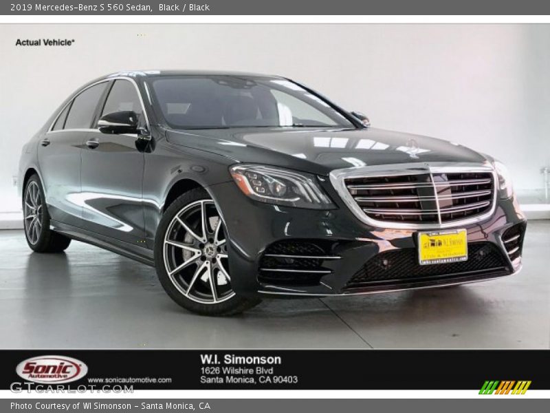 Black / Black 2019 Mercedes-Benz S 560 Sedan