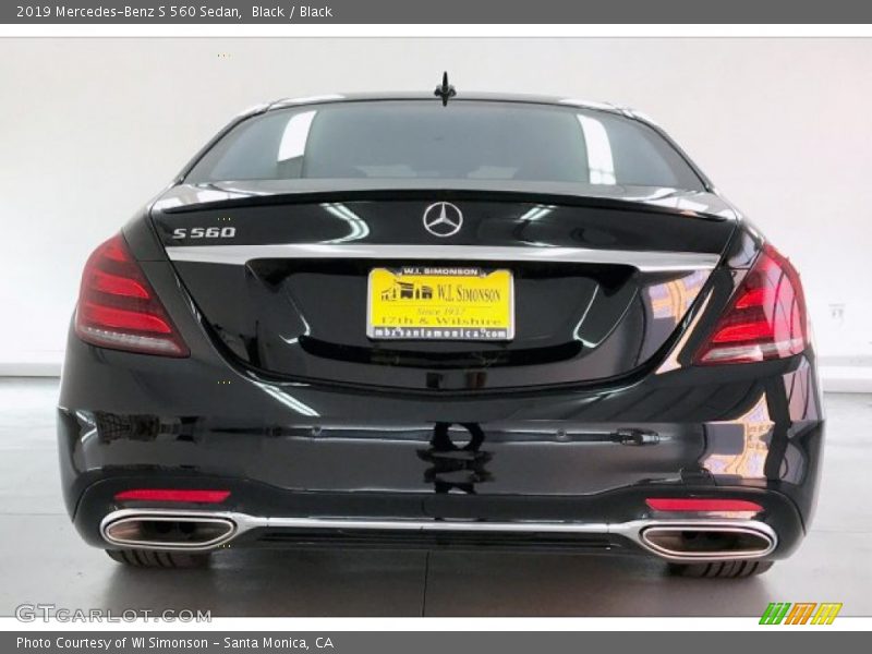 Black / Black 2019 Mercedes-Benz S 560 Sedan