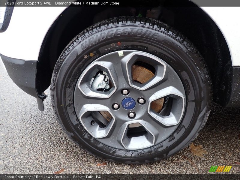 Diamond White / Medium Light Stone 2020 Ford EcoSport S 4WD