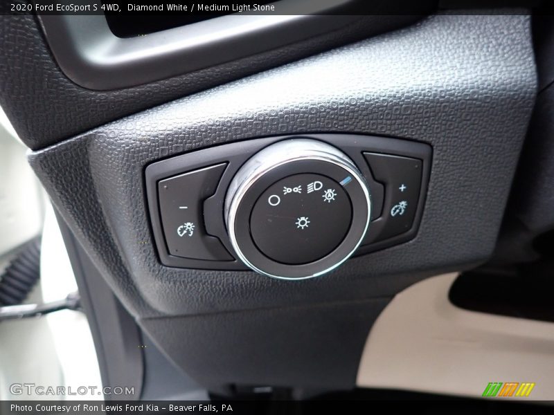 Diamond White / Medium Light Stone 2020 Ford EcoSport S 4WD