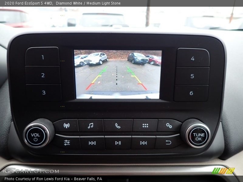 Diamond White / Medium Light Stone 2020 Ford EcoSport S 4WD