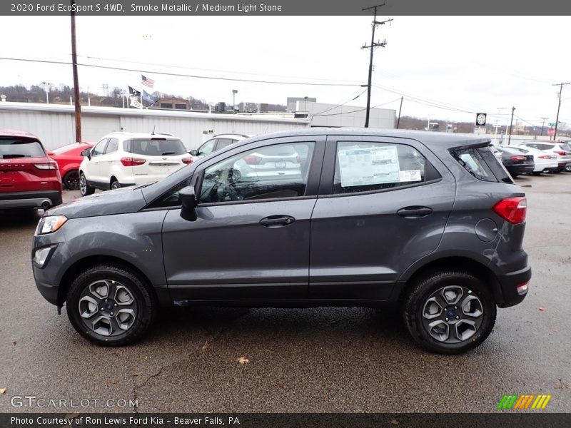 Smoke Metallic / Medium Light Stone 2020 Ford EcoSport S 4WD