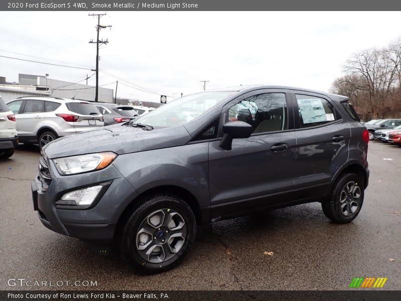 Smoke Metallic / Medium Light Stone 2020 Ford EcoSport S 4WD