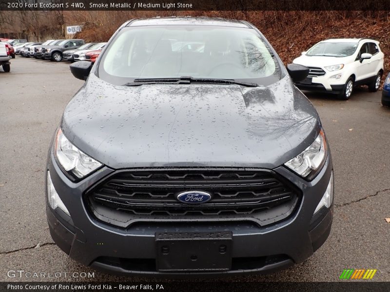 Smoke Metallic / Medium Light Stone 2020 Ford EcoSport S 4WD