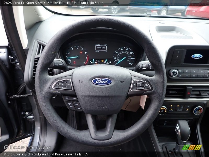 Smoke Metallic / Medium Light Stone 2020 Ford EcoSport S 4WD