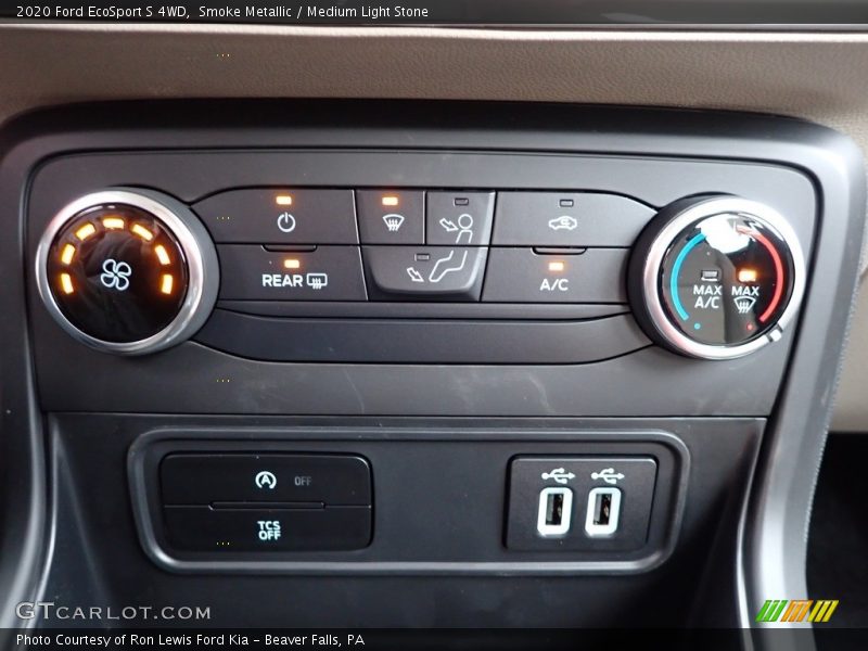 Smoke Metallic / Medium Light Stone 2020 Ford EcoSport S 4WD