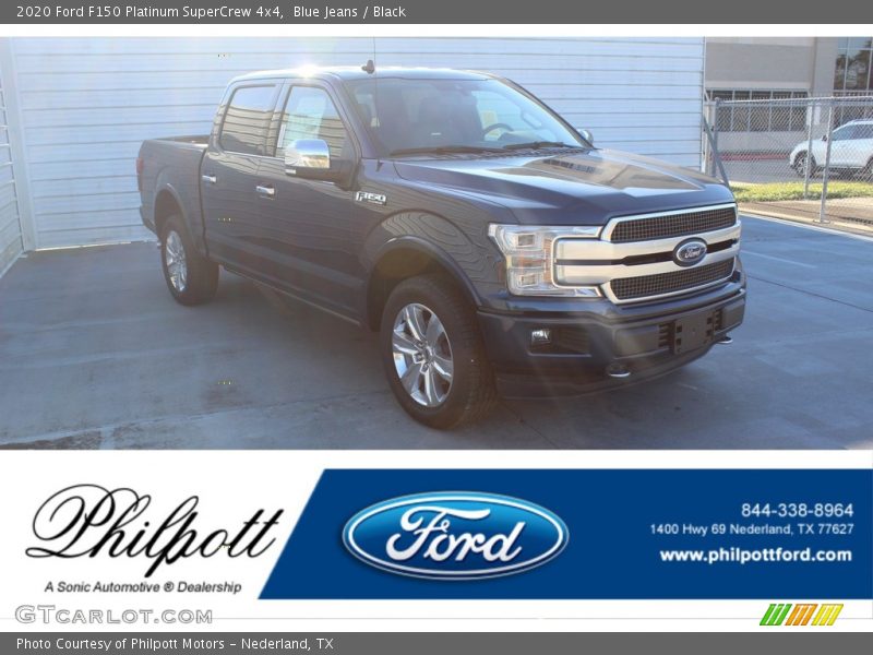 Blue Jeans / Black 2020 Ford F150 Platinum SuperCrew 4x4
