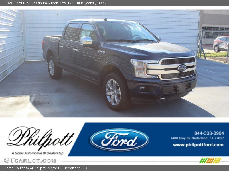 Blue Jeans / Black 2020 Ford F150 Platinum SuperCrew 4x4