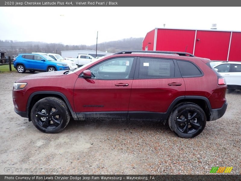 Velvet Red Pearl / Black 2020 Jeep Cherokee Latitude Plus 4x4