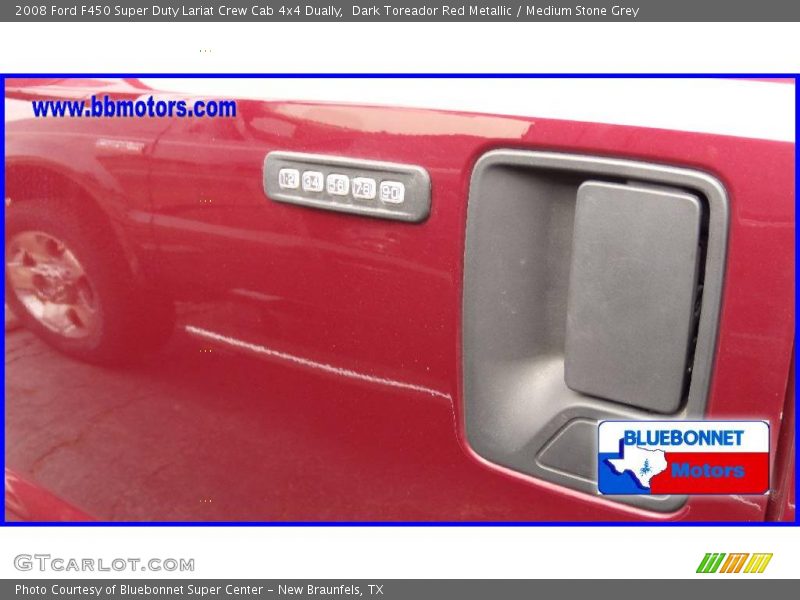 Dark Toreador Red Metallic / Medium Stone Grey 2008 Ford F450 Super Duty Lariat Crew Cab 4x4 Dually