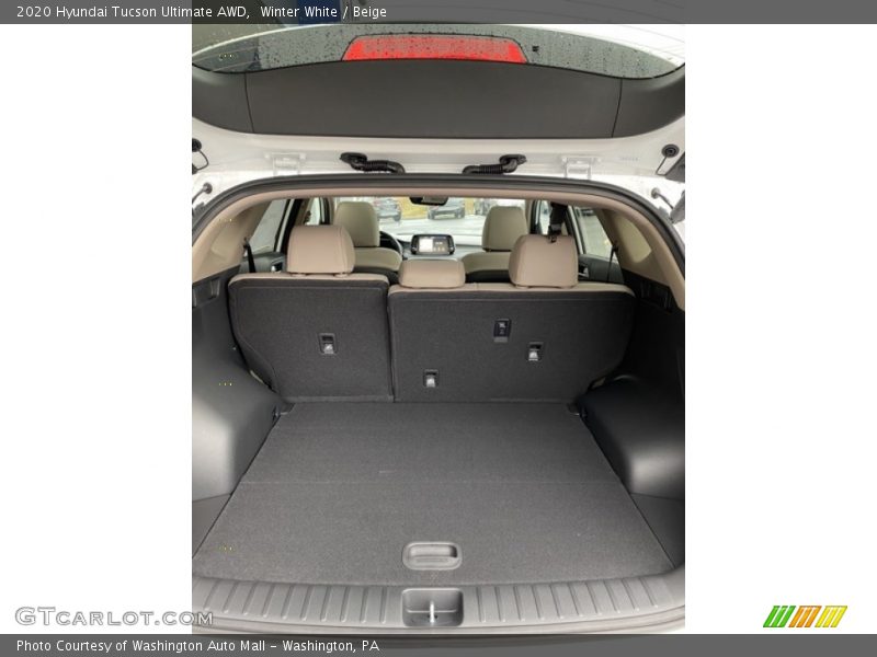 Winter White / Beige 2020 Hyundai Tucson Ultimate AWD