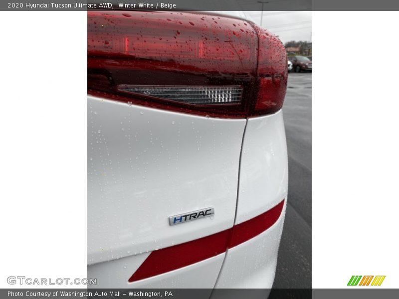 Winter White / Beige 2020 Hyundai Tucson Ultimate AWD