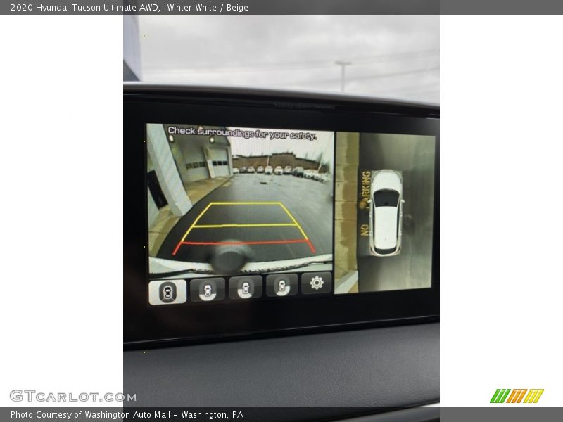 Winter White / Beige 2020 Hyundai Tucson Ultimate AWD