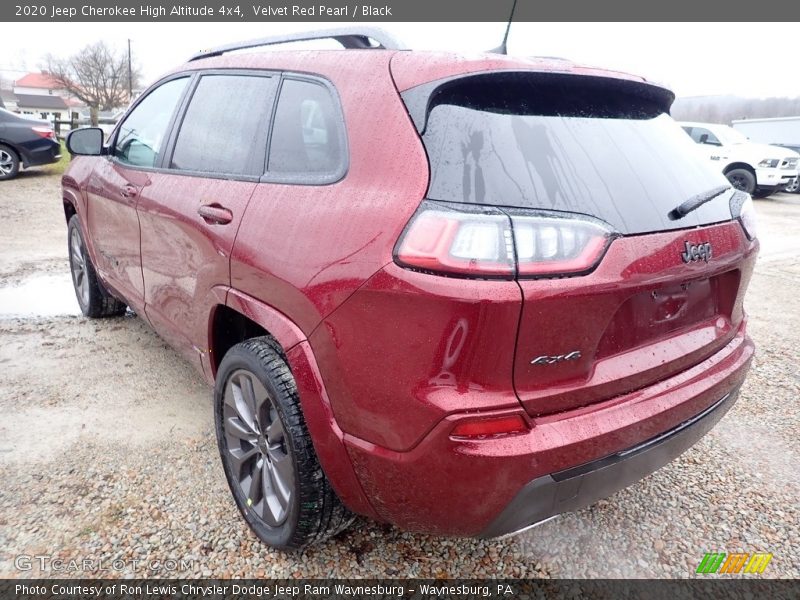 Velvet Red Pearl / Black 2020 Jeep Cherokee High Altitude 4x4