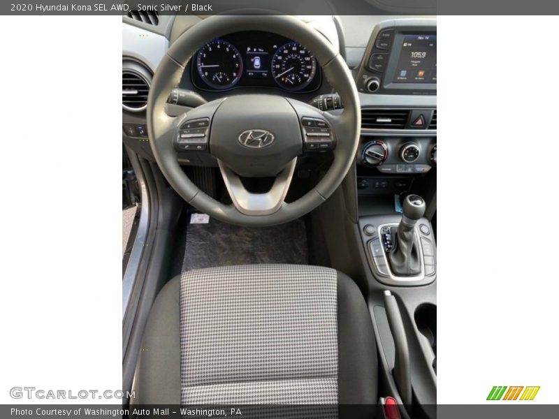 Sonic Silver / Black 2020 Hyundai Kona SEL AWD