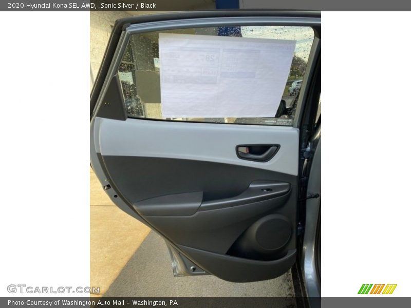 Sonic Silver / Black 2020 Hyundai Kona SEL AWD