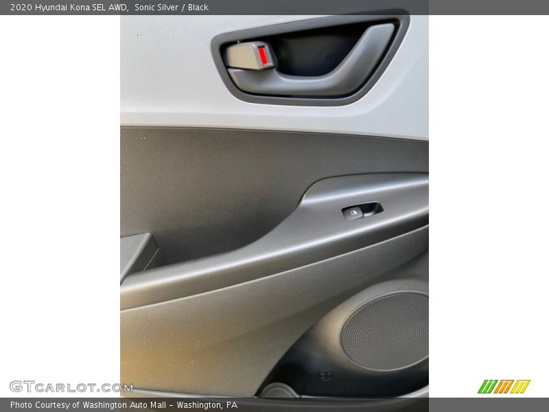 Sonic Silver / Black 2020 Hyundai Kona SEL AWD