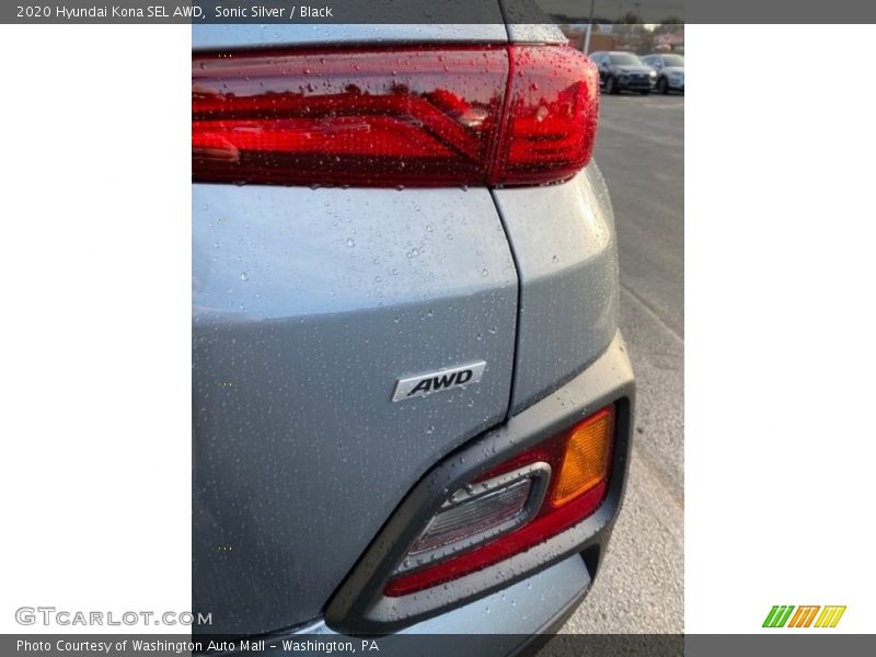 Sonic Silver / Black 2020 Hyundai Kona SEL AWD