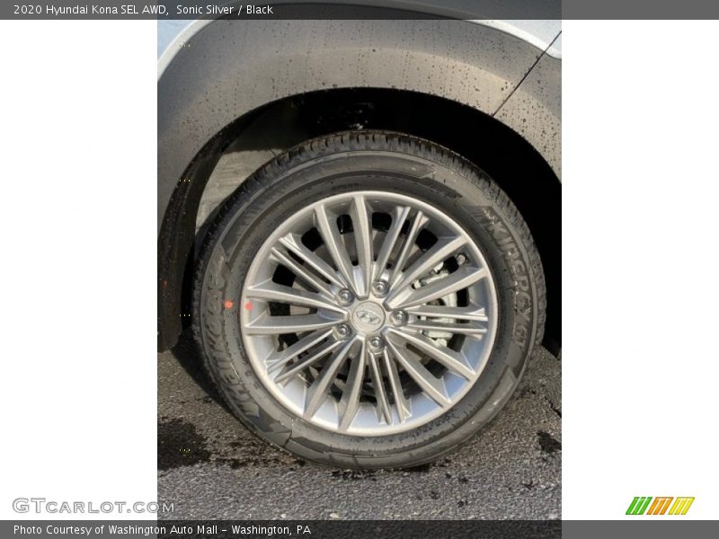 Sonic Silver / Black 2020 Hyundai Kona SEL AWD