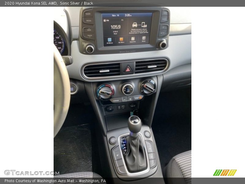 Sonic Silver / Black 2020 Hyundai Kona SEL AWD