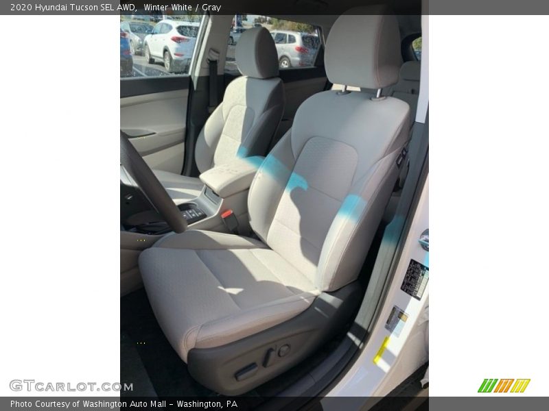 Winter White / Gray 2020 Hyundai Tucson SEL AWD