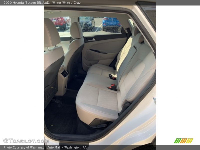 Winter White / Gray 2020 Hyundai Tucson SEL AWD