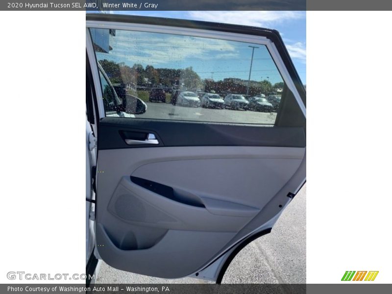 Winter White / Gray 2020 Hyundai Tucson SEL AWD