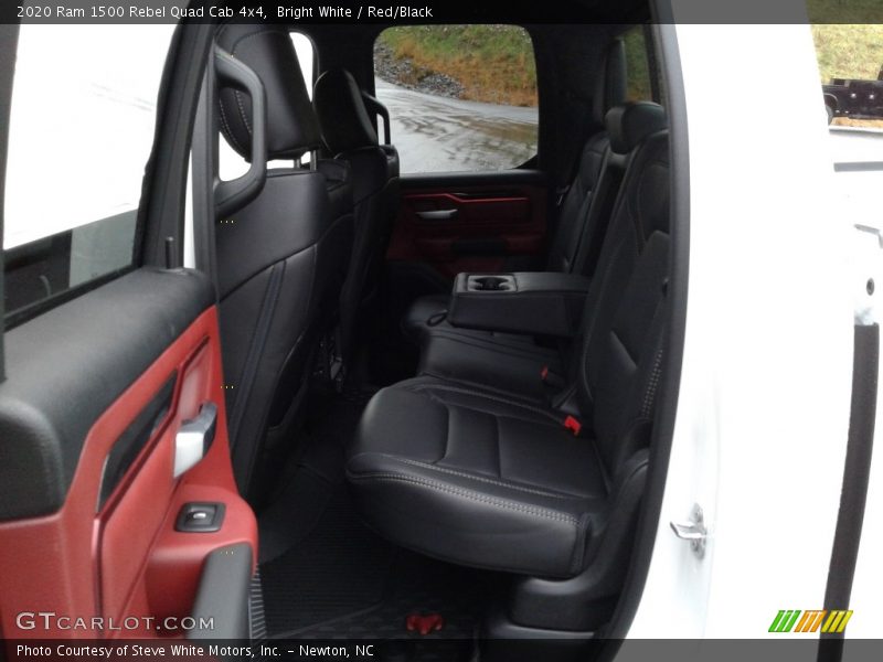 Bright White / Red/Black 2020 Ram 1500 Rebel Quad Cab 4x4