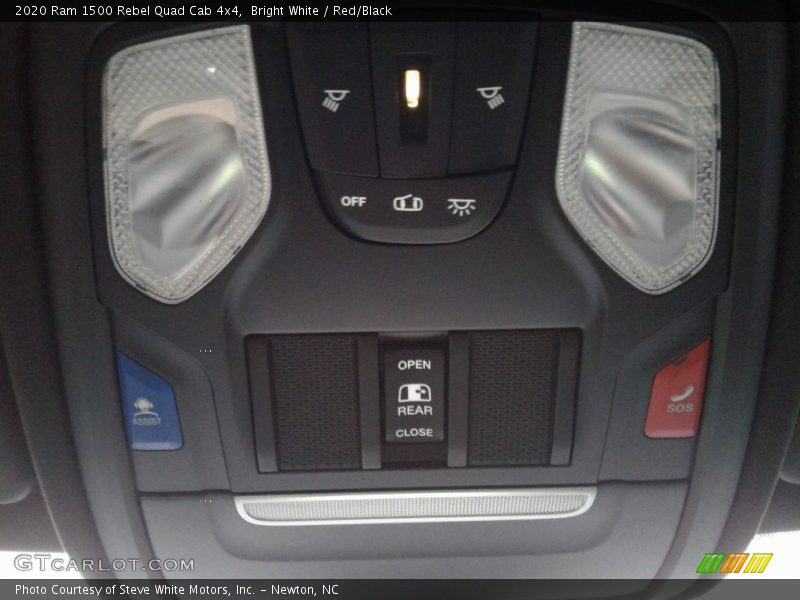 Bright White / Red/Black 2020 Ram 1500 Rebel Quad Cab 4x4