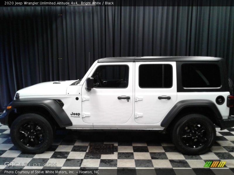Bright White / Black 2020 Jeep Wrangler Unlimited Altitude 4x4