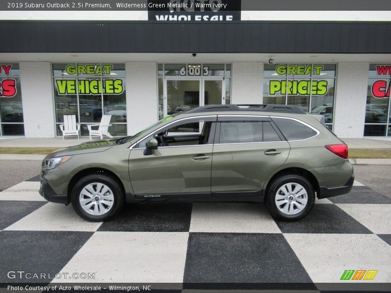 Wilderness Green Metallic / Warm Ivory 2019 Subaru Outback 2.5i Premium