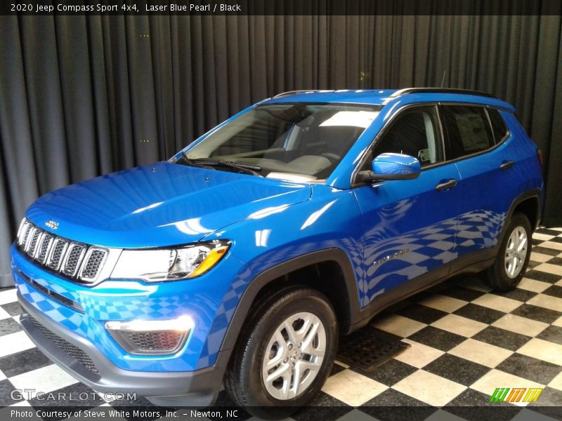 Laser Blue Pearl / Black 2020 Jeep Compass Sport 4x4