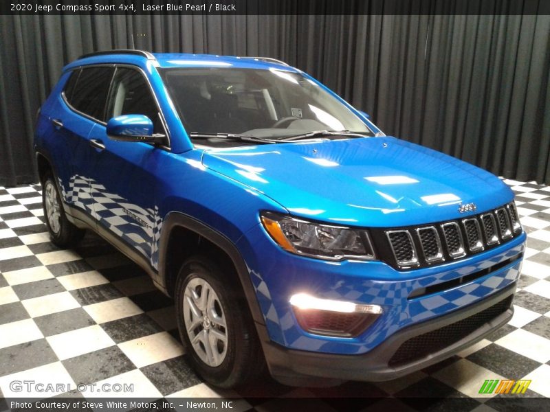 Laser Blue Pearl / Black 2020 Jeep Compass Sport 4x4