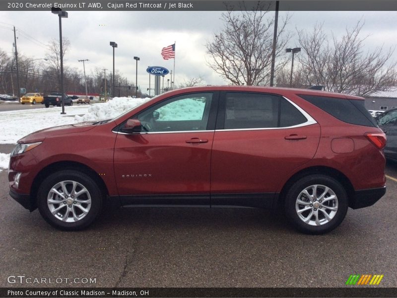 Cajun Red Tintcoat / Jet Black 2020 Chevrolet Equinox LT AWD