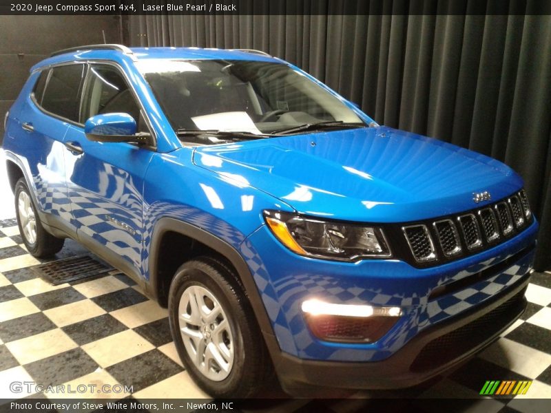 Laser Blue Pearl / Black 2020 Jeep Compass Sport 4x4