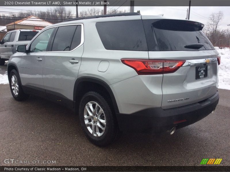 Silver Ice Metallic / Jet Black 2020 Chevrolet Traverse LT AWD