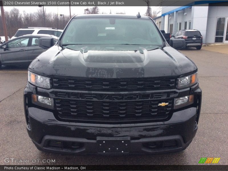 Black / Jet Black 2020 Chevrolet Silverado 1500 Custom Crew Cab 4x4