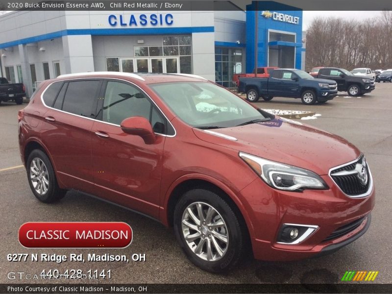 Chili Red Metallic / Ebony 2020 Buick Envision Essence AWD