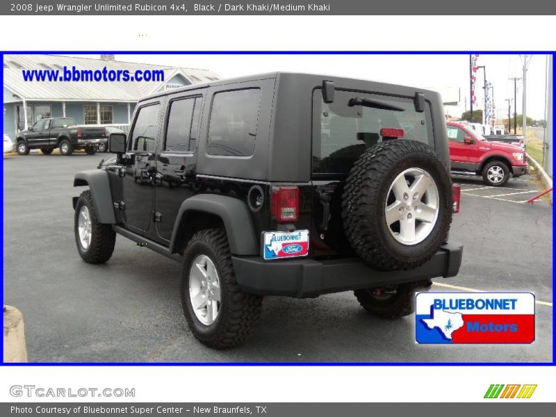 Black / Dark Khaki/Medium Khaki 2008 Jeep Wrangler Unlimited Rubicon 4x4