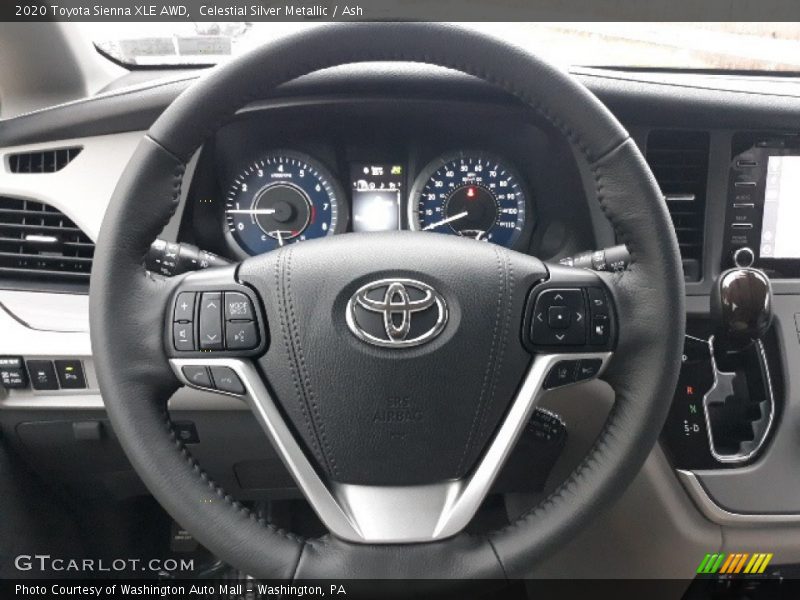 Celestial Silver Metallic / Ash 2020 Toyota Sienna XLE AWD