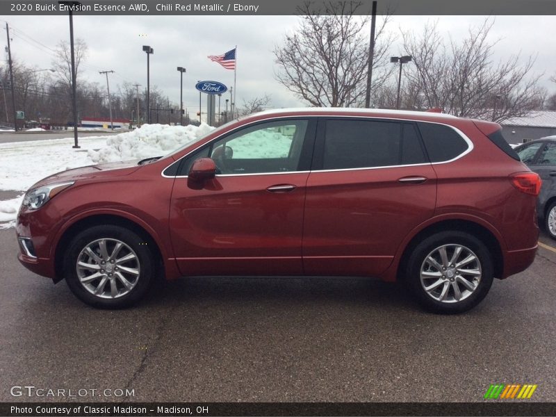 Chili Red Metallic / Ebony 2020 Buick Envision Essence AWD